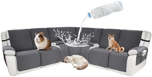 Waterproof Sectional Reclining Couch Covers L Shaped Recliner Sectional Sofa by ROFASVCO