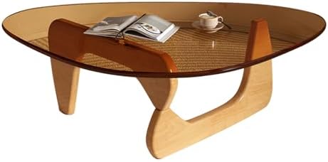 Modern Glass Coffee Table for Living Room, Mid Century Coffee Table, Small - Image 7