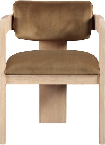 Meridian Furniture Sacha Velvet/Rubberwood Dining Chair - Image 5