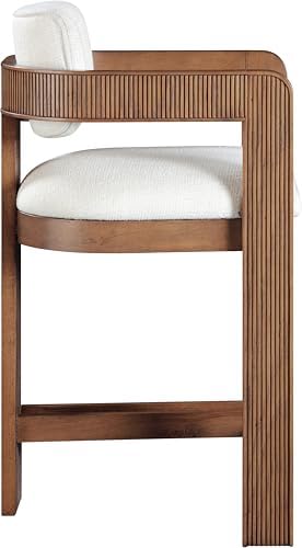 Meridian Furniture Sacha Linen Blend Counter Stool - Image 5