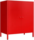 Small 2 Door Metal Storage Side Buffet Cabinet by Fumedo