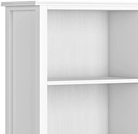SIMPLIHOME Artisan TV Stand and Bookcase in White - Image 7