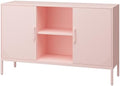 Metal Storage Cabinet, Metal Pink TV Stand by Home
