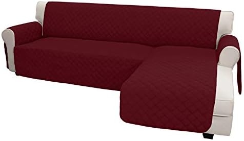 Easy-Going Reversible L-Shape Sectional Couch Cover, Christmas Red by Easy-Going