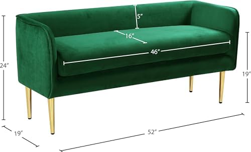 Meridian Furniture Audrey Collection Modern | Contemporary Velvet Upholstered - Image 3
