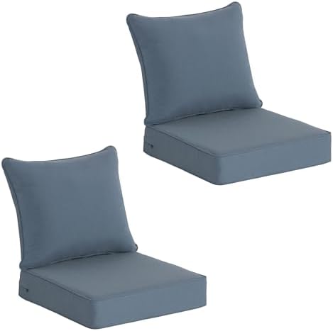 COZYVIDA Patio Seat Cushions, Light Blue by COZYVIDA