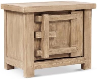 Jennifer Taylor Home Rowan 28.5" Solid Reclaimed Pine Left Side Table, Natural - Image 4