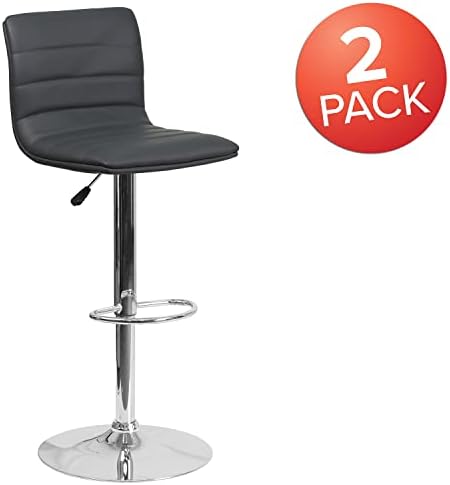 Flash Furniture Vinyl Swivel Adjustable Bar Stool - Image 4