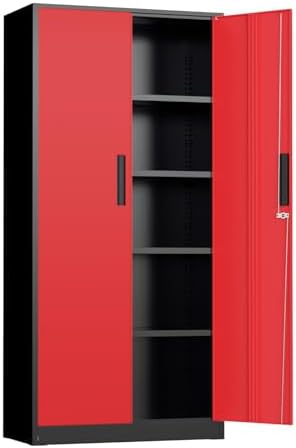 INTERGREAT Metal Storage Cabinet, Tall Metal Cabinet by INTERGREAT