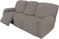 Easy-Going 8 Pieces Recliner Couch Stretch Sofa Slipcover Taupe by Easy-Going