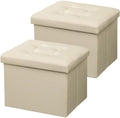 AmasSmile Ottoman with Storage, Folding Stool by AmasSmile