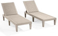 Nestl Lounge Chair Outdoor, Tanning Chair, Chaise Lounge Outdoor Set of 2 by Nestl