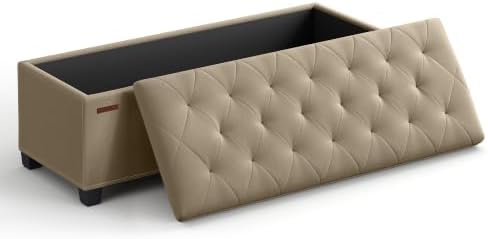SONGMICS Storage Ottoman Bench, Foot Rest by SONGMICSbySONGMICSHOME