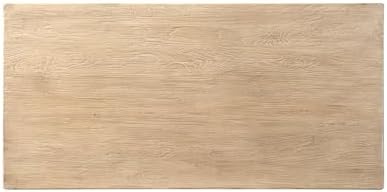Jennifer Taylor Home Calder 60" Solid Reclaimed Elm Block Plinth Coffee Table - Image 5