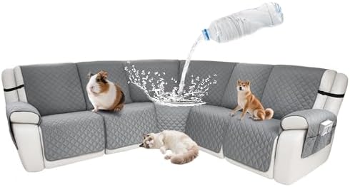 Waterproof Sectional Reclining Couch Covers L Shaped Recliner Sectional Sofa by ROFASVCO