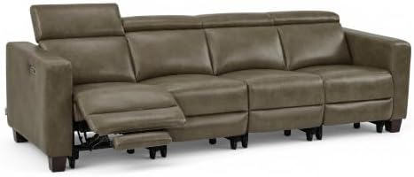 MCombo 109.4'' Zero Wall Hugger Power Recliner Sofa, HL198M4 Grey by MCombo