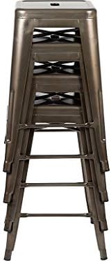 Flash Furniture 24 in Metal Stackable Counter Stool - Image 5