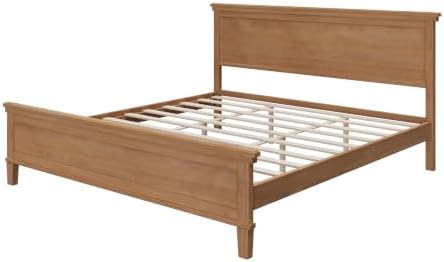 Merax King Size Wood Platform Bed Frame - Image 7