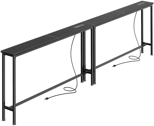 SUPERJARE 86.6 inch Narrow Console Table by SUPERJARE