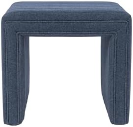 HomePop 19" Modern Channel Tufted Ottoman by HomePop