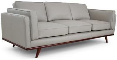 Mega Solutions Savoy Full All Around Front and Back Italian Leather Sofa 89" by Mega+Solutions