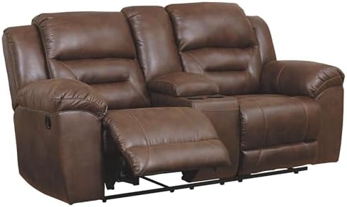 Signature Design by Ashley Brown Reclining Loveseat by Unknown