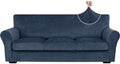 XINEAGE 4-Piece Velvet Sofa Cover, Couch Covers by XINEAGE