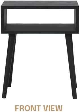 NTC Solid Oak Zoe Nightstand, Mid Century Modern Side Table Bedroom, Bedside - Image 3