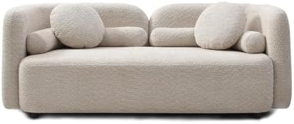 69.29" Curved Sofa Set, 2 Loveseats & Accent Chair - Image 6