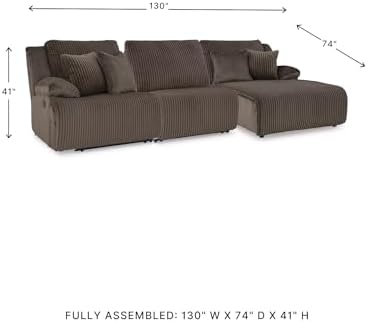 Signature Design by Ashley 3-Piece Reclining Sectional - Image 3