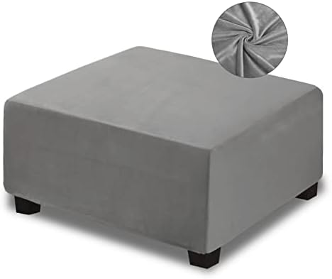 NeColorLife Velvet Ottoman Cover Square by NeColorLife