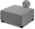 NeColorLife Velvet Ottoman Cover Square by NeColorLife