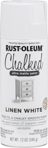 Rust-Oleum Chalked All-in-One Ultra Matte Linen White Spray Paint - Image 3