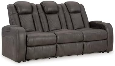 Signature Design by Ashley Power Reclining Sofa, Wall Hugger by Unknown