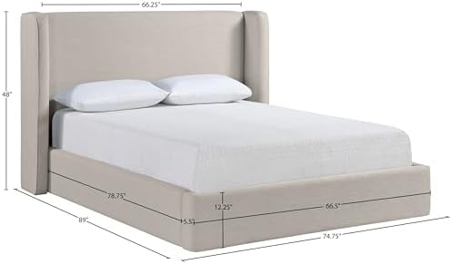 Meridian Furniture B1282Beige-Q Kendall Collection Modern | Contemporary Queen - Image 3