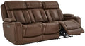 Watson & Whitely Power Reclining Sofa 3-Seat, Genuine Leather Cafe Brown by WatsonWhitely