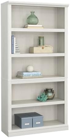 Sauder 5 Tier Book Shelf Wooden Bookcase Multipurpose Bookshelf - Image 6