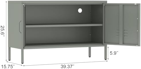 IRONFFICE Metal Storage Cabinet, Low Storage Cabinet - Image 3