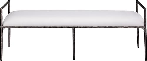Meridian Furniture 22051Cream Axis Collection Modern | Contemporary Bench - Image 4