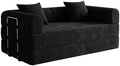 59'' Convertible Compressed Corduroy Folding Cloud Sofa Bed, Modern Boneless by GORGENIUS