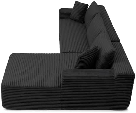 105-Inch L-Shaped Right Facing Corner Compressed Sofa Modular Sectional - Image 4