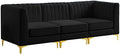 Meridian Furniture 604Black-S93 Alina Collection Modern | Contemporary Black by Unknown