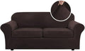 H.VERSAILTEX Real Velvet Plush 3 Piece Stretch Sofa Covers Couch Covers by HVERSAILTEX