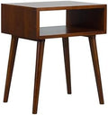 NTC Zoe Solid Wood Nightstand, Mid Century Modern Side Table Bedroom, Bedside by NTC