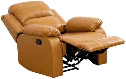 Leather Recliner Sofa Set, Includes 2 Manual Recliner 1 Seat and a 3 Seat Couch - Image 4