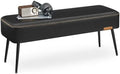 VASAGLE Bench for Entryway, PU Leather, Steel Legs, Loads 660 lb by VASAGLEbySONGMICSHOME