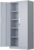 SUNCROWN 72" Metal Storage Cabinet by HOME