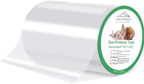 Door Protector from Dog Scratching 118" x 8.2" Cat Scratch Door Frame Single by CHUANGSEED