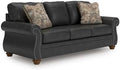 Signature Design by Ashley Faux Leather Sofa Couch, 92 in by Unknown