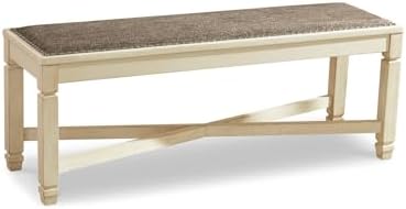 Signature Design by Ashley Bolanburg Upholstered Dining Bench by Unknown